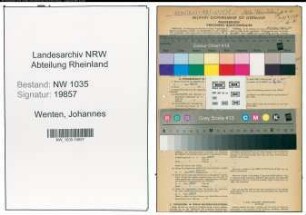 Entnazifizierung Johannes Wenten , geb. 13.09.1919 (Steiger)