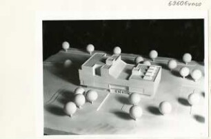 Kunstbibliothek Berlin (Diplomarbeit bei Peter Poelzig): Modellfoto