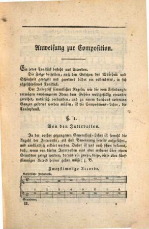 J. G. Albrechtsberger's Sämmtliche Schriften über Generalbaß, Harmonie-Lehre und Tonsetzkunst zum Selbstunterrichte. 2. (ca. 1830). - 264 S.