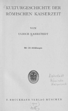 Kulturgeschichte der römischen Kaiserzeit