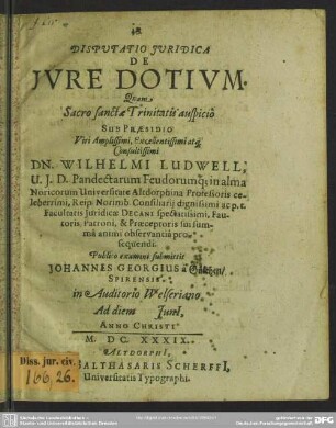De jure dotium