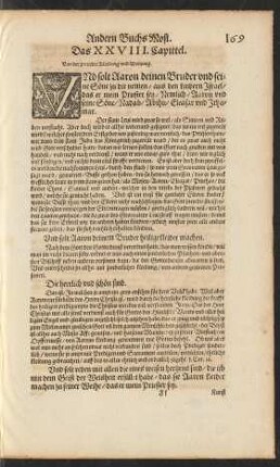 Das XXVIII. Capittel.