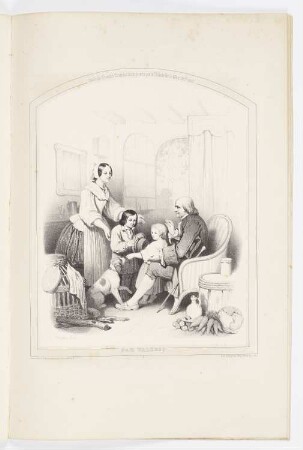 Familie, Blatt 9 der Folge "Auswahl großer Skizzen und Landschaften"