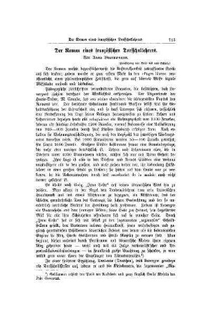 Der Roman eines französischen Dorfschullehrers : (Fortsetzung von Seite 693 und Schluß)
