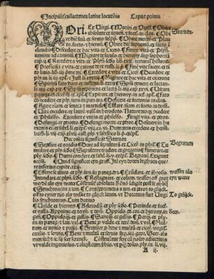 Incipiunt collectanea latine locutionis.
