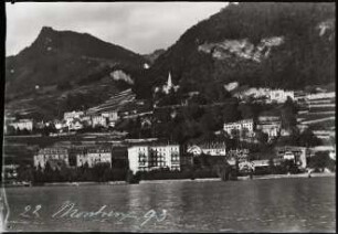Montreux, vom Genfer See aus gesehen