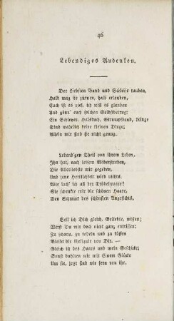 Lebendiges Andenken.