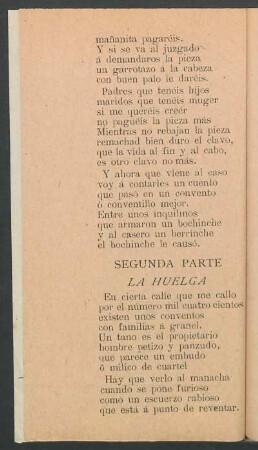 Segunda parte - La huelga