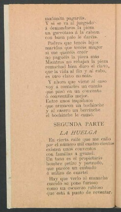 Segunda parte - La huelga