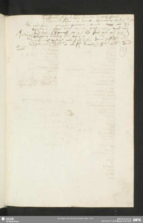 189r-189v: Zwei Rezepte (Nachtrag 16. Jh.)