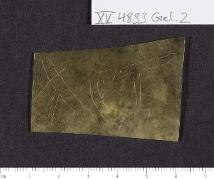 CIL XV 4833 (Ende Zeile 2), Gelatinefolie