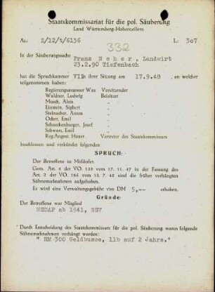Neher, Franz