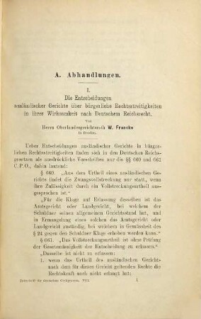 Zeitschrift für deutschen Zivilprozess, 8. 1885
