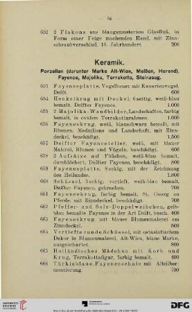 Keramik (Nr. 653-691)