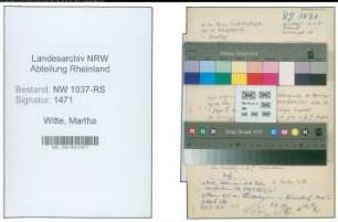 Entnazifizierung Martha Witte , geb. 22.12.1911 (Assessorin)
