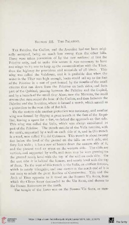 Section III: The Palatine