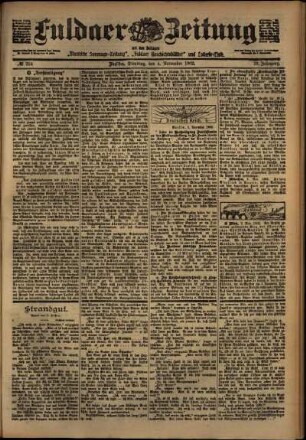 Ausgabe vom Dienstag, den 04. November 1902.