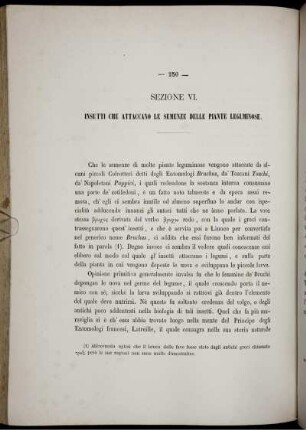Sezione VI. Insetti Che Attaccano Le Semenze Delle Piante Leguminose.