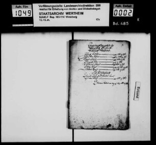 Geldrechnung Manderscheid