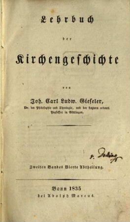 Lehrbuch der Kirchengeschichte, 2,4