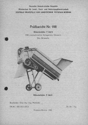 Rübenbröckler F 146/2