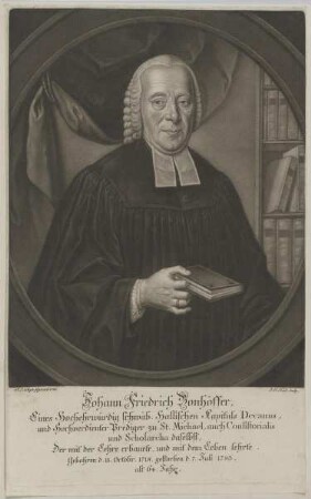 Bildnis des Johann Friedrich Bonhöffer