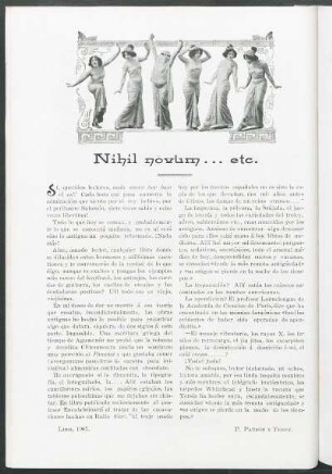 Nihil novum... etc.