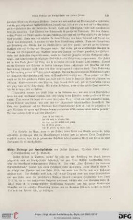 1: [Rezension von: Julius Hübner, Kleine Beiträge zur Kunstgeschichte]