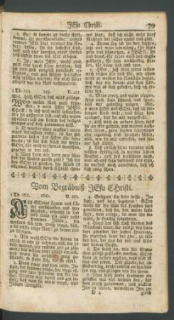 Vom Begräbniß Jesu Christi