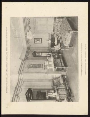 Taf. 16. Grosser Salon mit Konsoltisch und Ruhebett aus Schwetzingen.