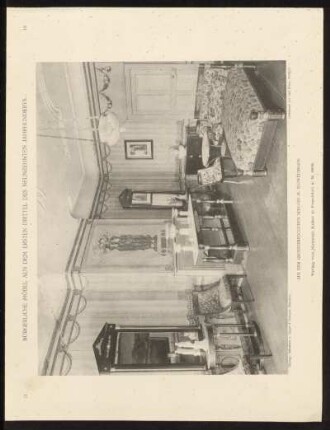 Taf. 16. Grosser Salon mit Konsoltisch und Ruhebett aus Schwetzingen.
