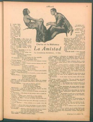 La amistad : Charlas en la Biblioteca