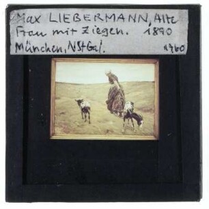 Liebermann, Frau mit Ziegen