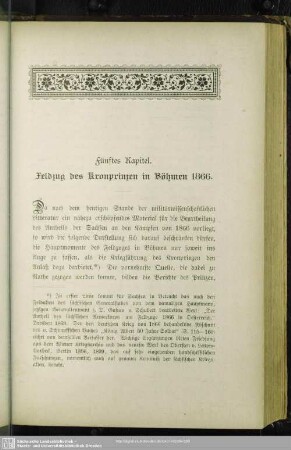 Fünftes Kapitel. Feldzug des Kronprinzen in Böhmen 1866