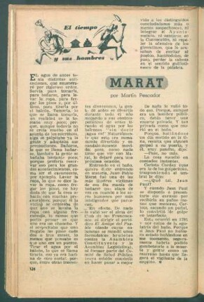 Marat : El tiempo y sus hombres