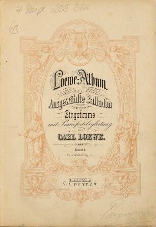 Loewe-Album : ausgewählte Balladen für eine Singstimme mit Pianofortebegleitung, 1