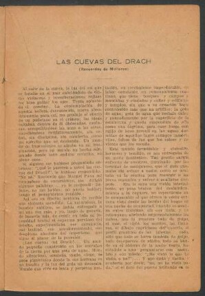 Las Cuevas del Drach : (Recuerdos de Mallorca)