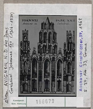 ehem. Avignon, Notre Dame des Doms: Grabmal Johannes XXII.