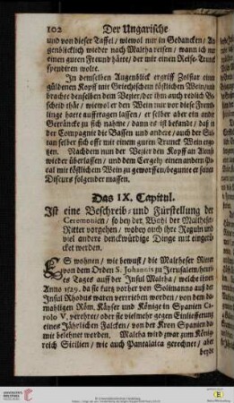 Das IX. Capitul