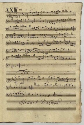 23. Anonymus, Menuette, F-Dur