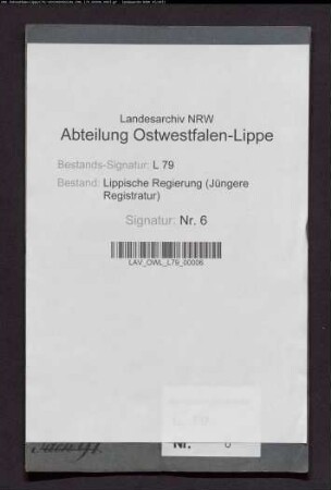 Zur Sublevation des Prinzen Woldemar aus der Landkasse an die Landrentei jährlich zu zahlende 6000 Reichstaler
