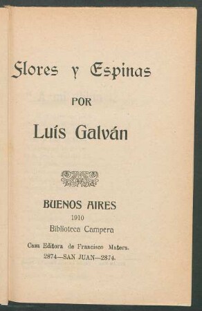 Flores y espinas