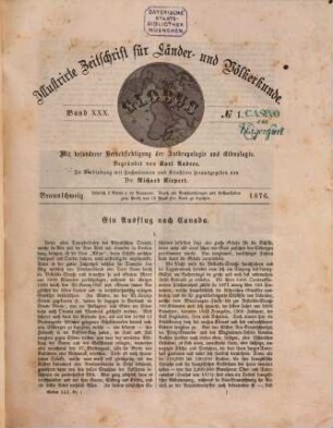 Globus : illustrierte Zeitschrift für Länder- und Völkerkunde. 30. 1876