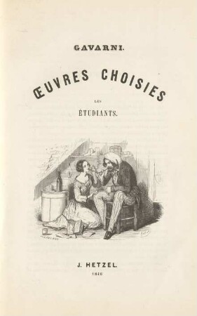 Gavarni. Oeuvres Choisies Les Étudiants