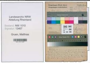 Entnazifizierung Matthias Gruen , geb. 03.06.1901 (Stadtwerke)