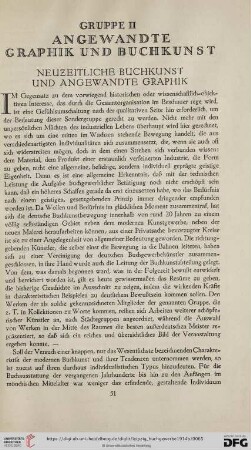 Gruppe II Angewandte Graphik und Buchkunst - Neuzeitliche Buchkunst und angewandte Graphik