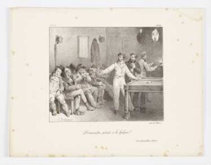 Demandez plutôt à la Galerie?, Blatt 10 der Folge "Album pour 1826"