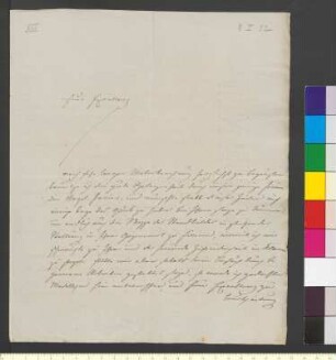 Brief von Rauch, Christian Daniel an Goethe, Johann Wolfgang