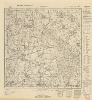 1290 (alte Nr.: 185) Schönwalde (Ostpr.), Meßtischblatt (4cm - Karte)