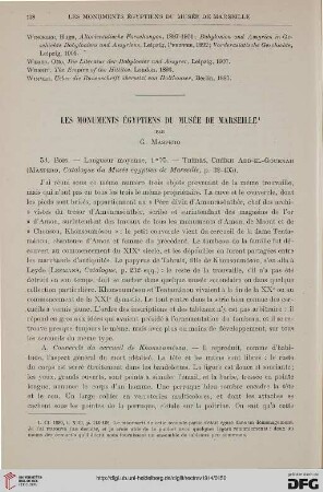 36: Les monuments égyptiens du Musée de Marseille